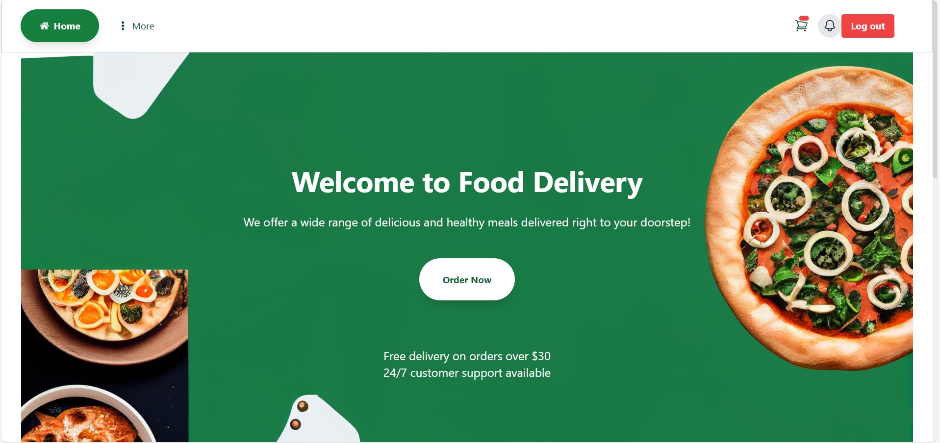 Food Delivery System Screenshot